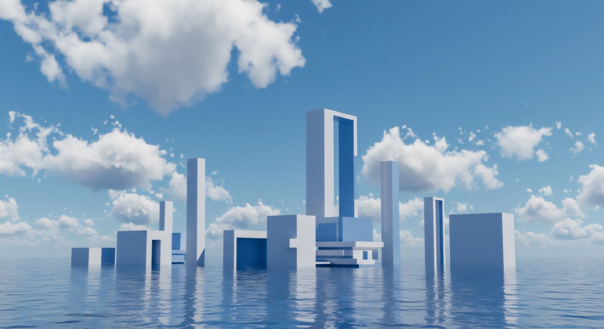 水の上に浮かぶ都市