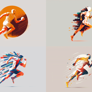 走っている人のイラスト